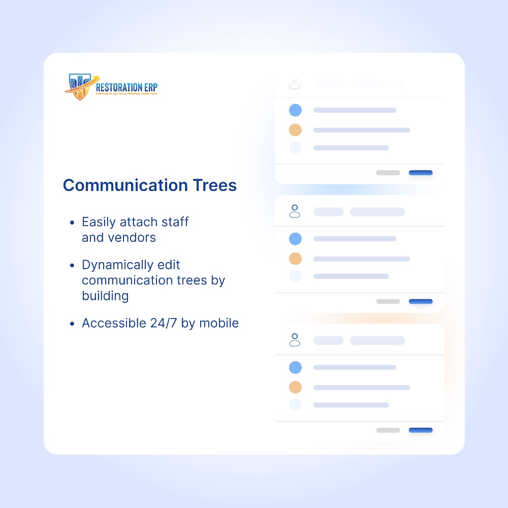build communication trees for disasters